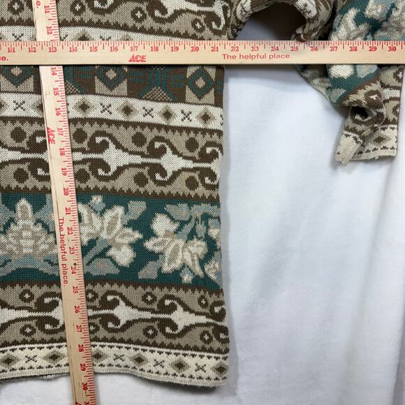 Vintage Forelli 1X 80s Tunic Sweater Statement Abstract Cosby Handknit Funky USA - Picture 6 of 9